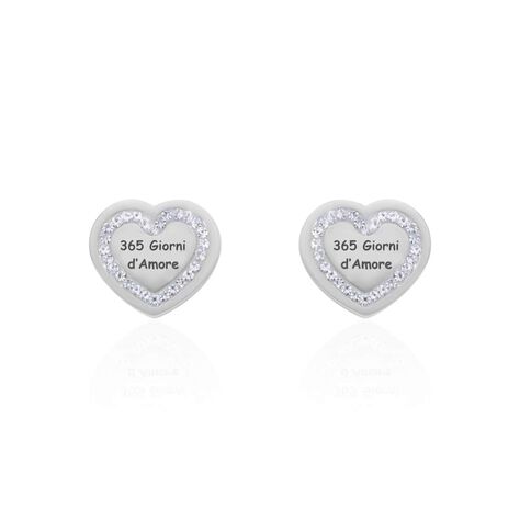 Orecchini Lobo Sunrise Acciaio Cristallo - Orecchini a Lobo Donna | Stroili