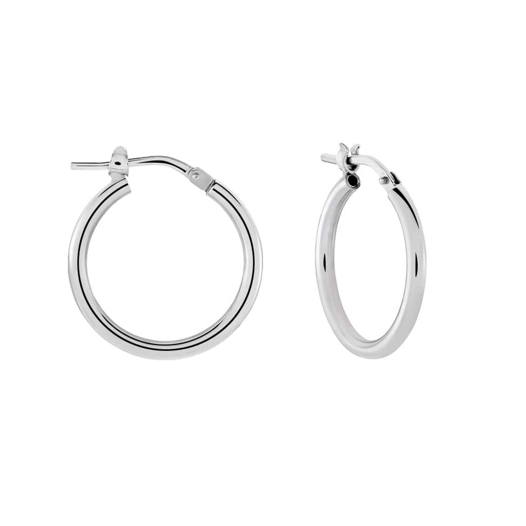 Orecchini A Cerchio Silver Collection Argento Rodiato - Orecchini a Cerchio Donna | Stroili