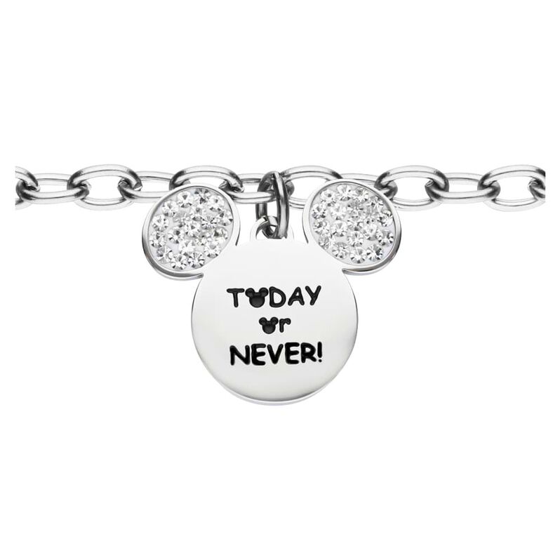 Bracciale Lady Message Acciaio Disney e Cristalli - Bracciali Donna | Stroili
