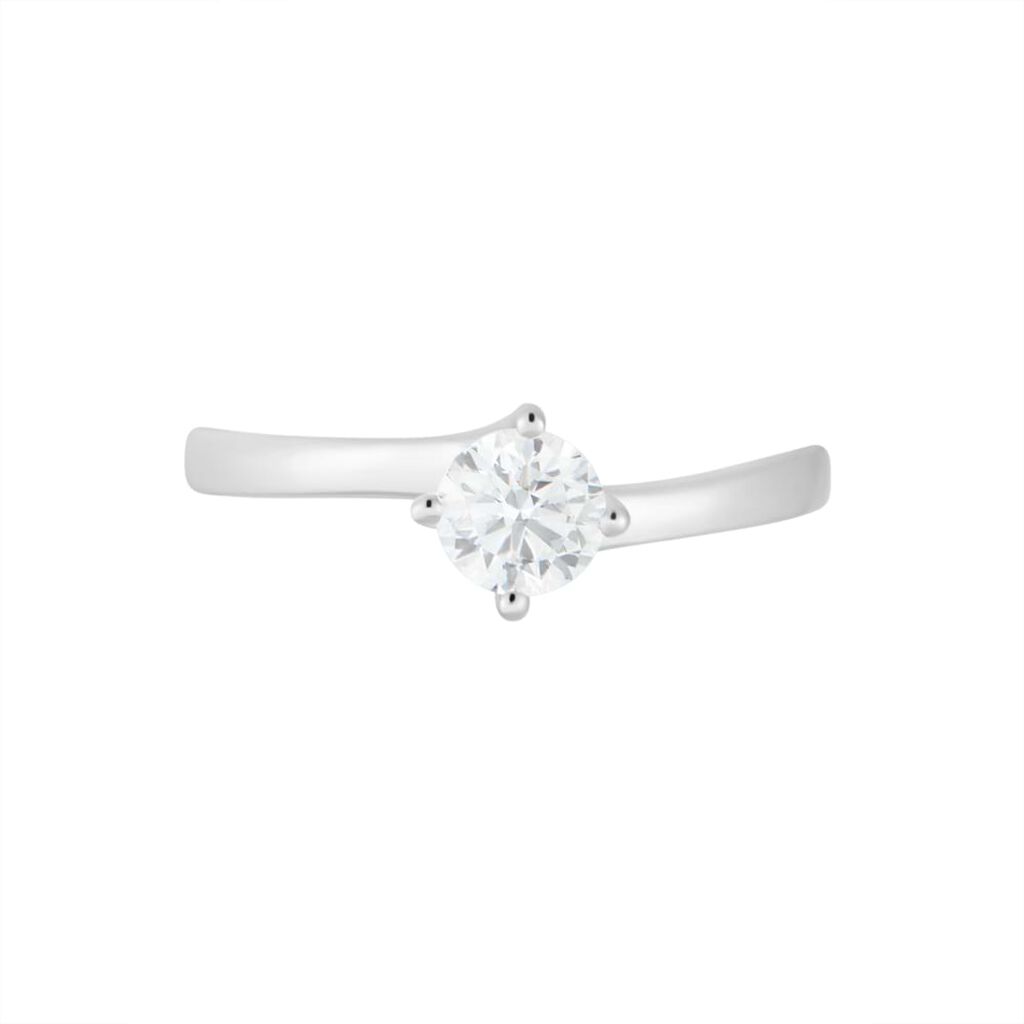 Anello Solitario Valentino Diamade Oro Bianco Diamante Lab-Grown - Anelli con Pietre Donna | Stroili