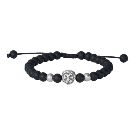 Bracciale Man Code Acciaio Bicolore Bianco / Nero Onice - Bracciali Uomo | Stroili