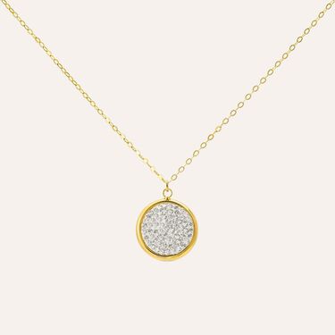 Collana Christelle Oro Giallo Cristallo