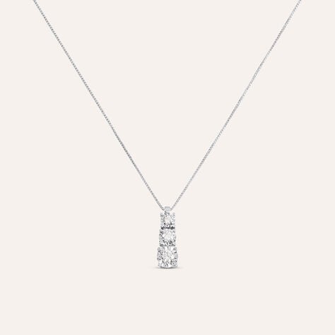Collana Trilogy Diamotion Oro Bianco Diamante - Collane Donna | Stroili