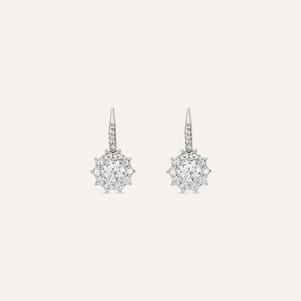 Orecchini Pendenti Silver Elegance Argento Bianco Cubic Zirconia - Orecchini Pendenti Donna | Stroili