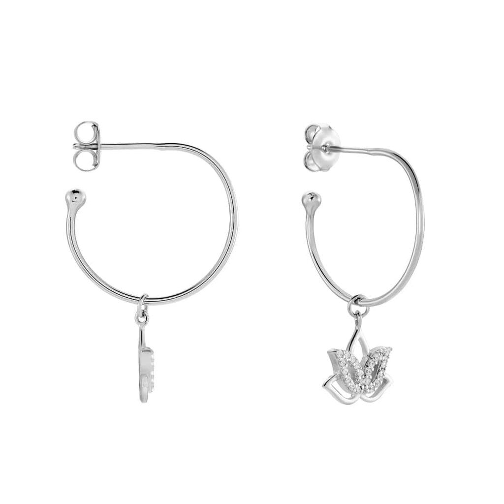 Orecchini A Cerchio Silver Moments Argento Rodiato Cubic Zirconia - Orecchini a Cerchio Donna | Stroili