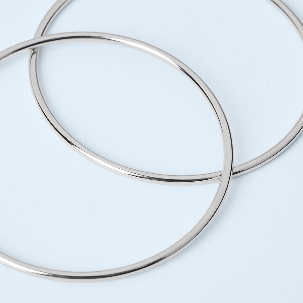 Orecchini A Cerchio Silver Collection Argento Rodiato - Orecchini a Cerchio Donna | Stroili