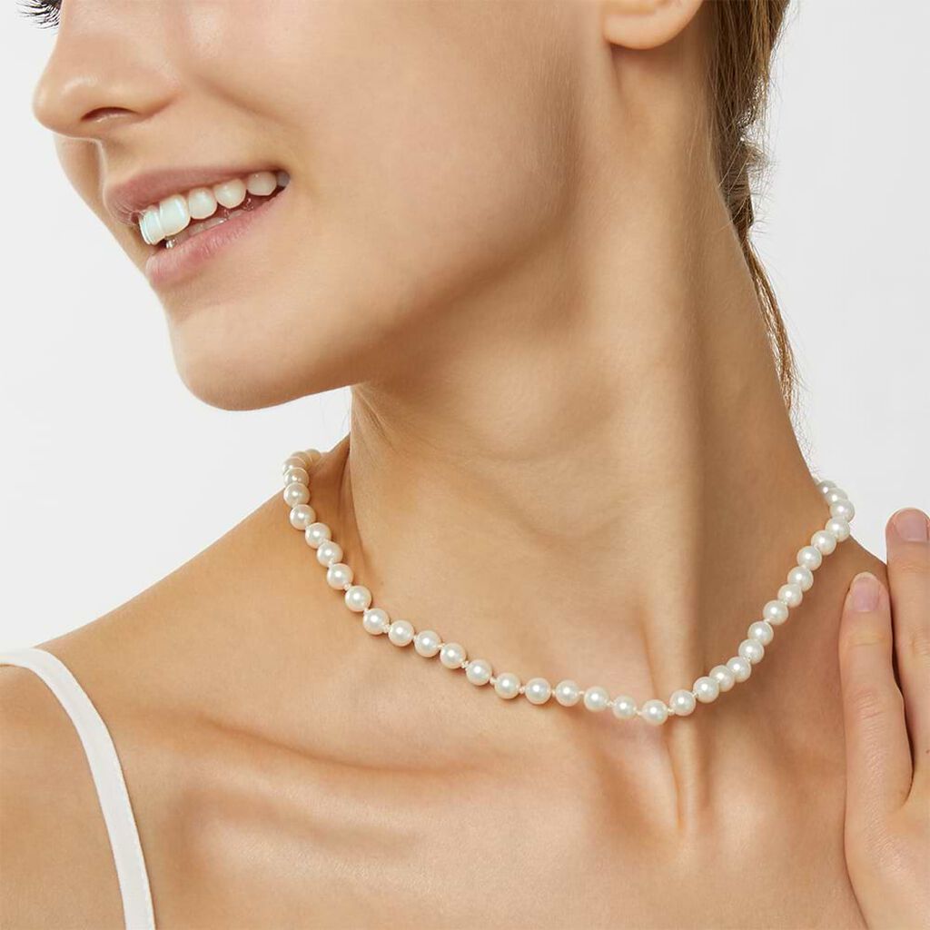Collana Silver Pearls Argento Rodiato Perla sintentica - Collane Donna | Stroili