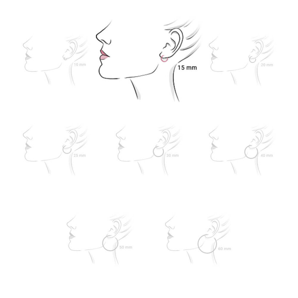 Orecchini a cerchio Lady Chic Acciaio Bicolore Cuore e Cristalli