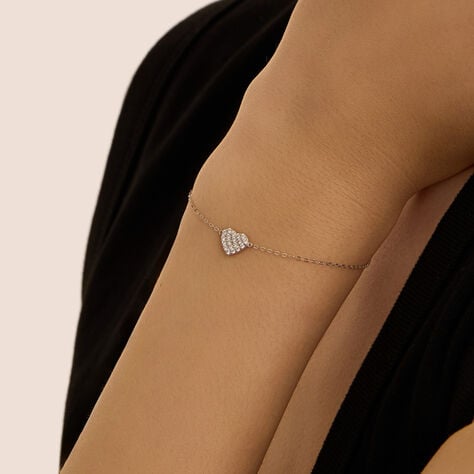 Bracciale Claire Oro Bianco Cubic Zirconia - Bracciali Amicizia Donna | Stroili