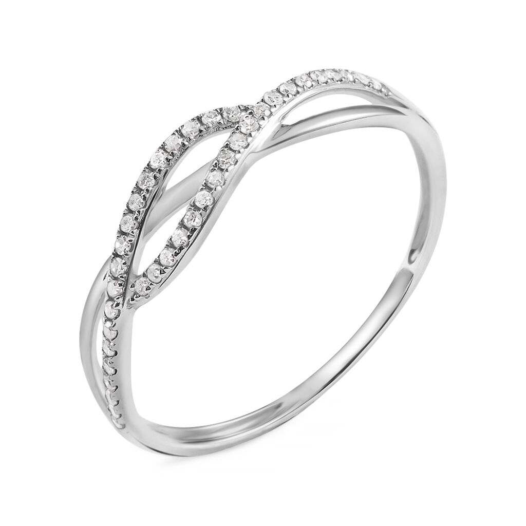 Anello Fascia Sophia Oro Bianco Diamante - Anelli con Pietre Donna | Stroili