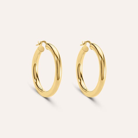 Orecchini A Cerchio Toujours Oro Giallo - Orecchini a Cerchio Donna | Stroili