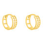 Orecchini A Cerchio Toujours Oro Giallo Cubic Zirconia