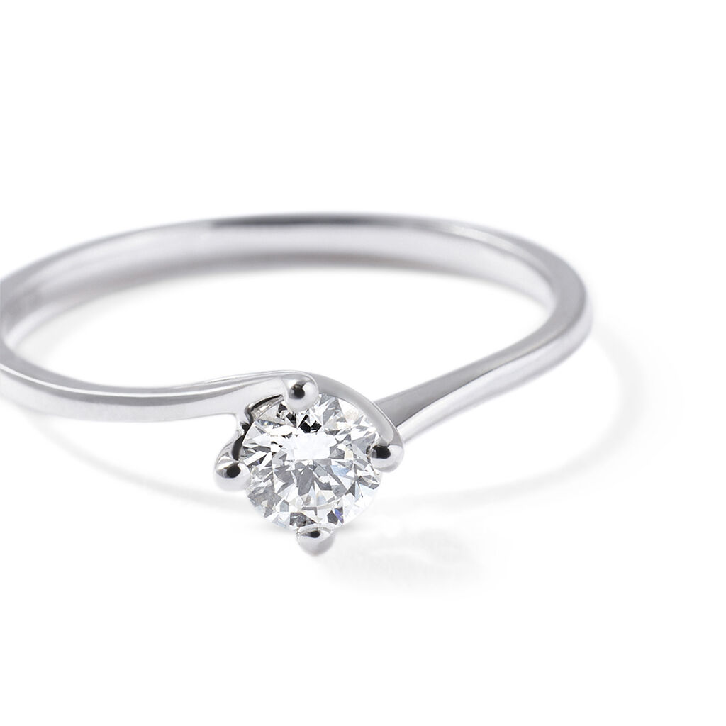 Anello Solitario Firmamenti Oro Bianco Diamante - Anelli con Pietre Donna | Stroili