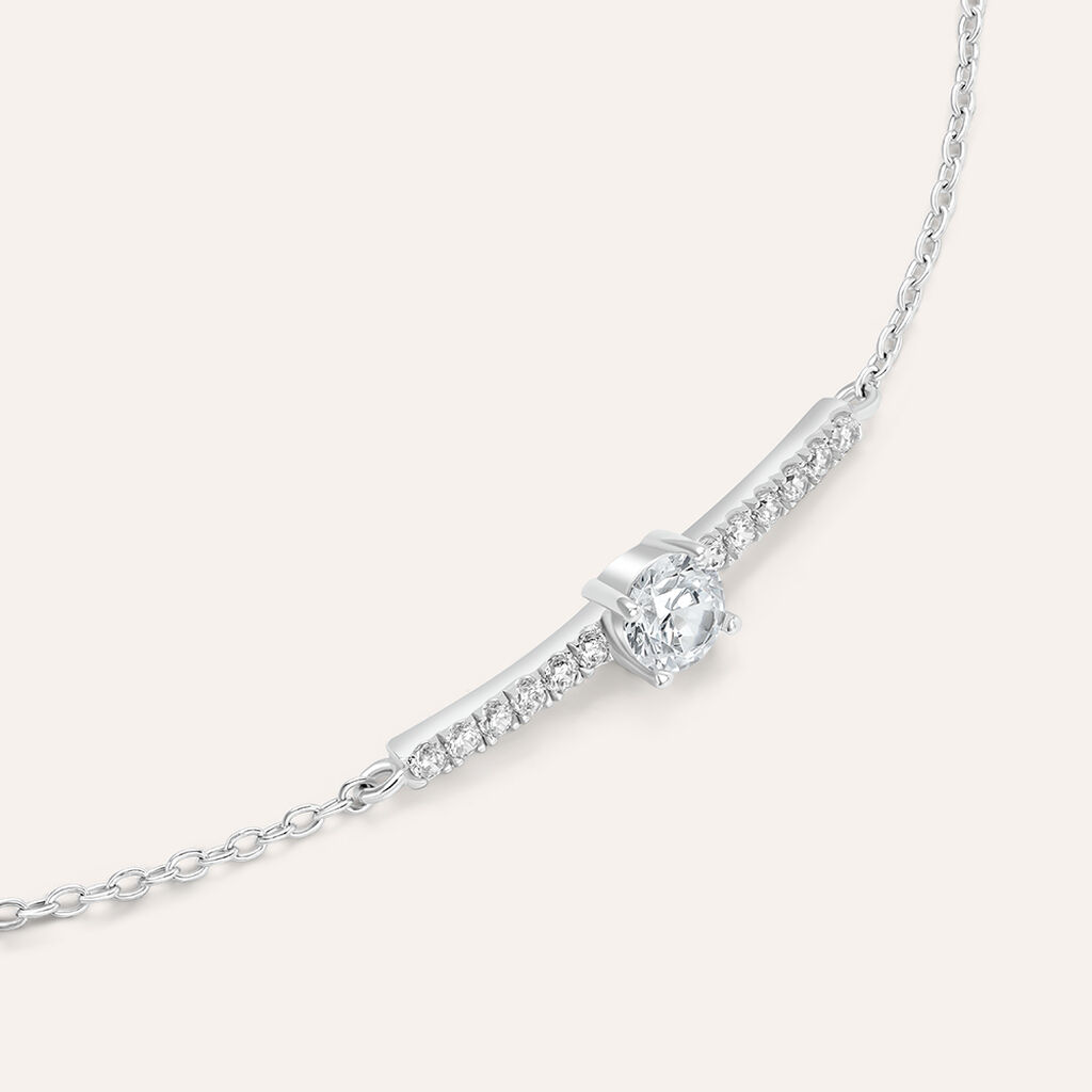 Bracciale Punto Luce Silver Elegance Argento Rodiato Cubic Zirconia