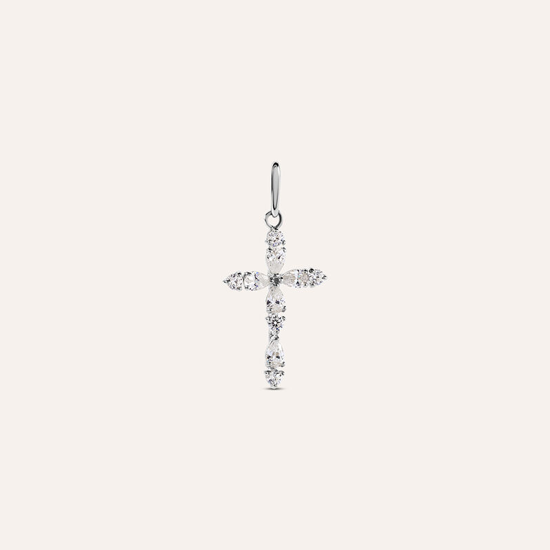 Pendente Holy Oro Bianco Cubic Zirconia - Ciondoli Donna | Stroili