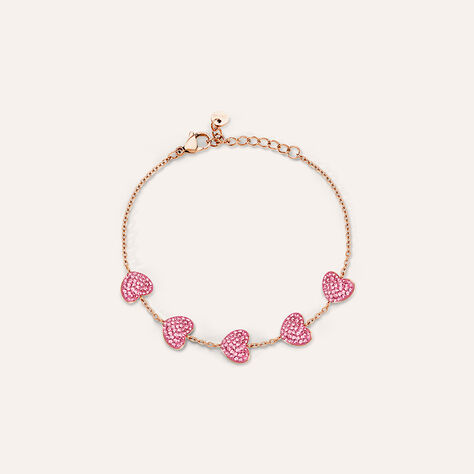 Bracciale Lady Phantasya Acciaio Rosa Cristallo - Bracciali Love Donna | Stroili