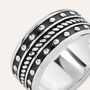 Anello Fascia Gentleman Argento Rodiato