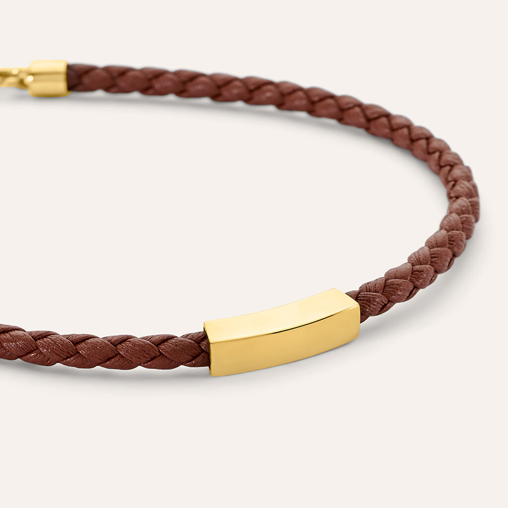 Bracciale Con Targhetta L'homme Or Oro Giallo