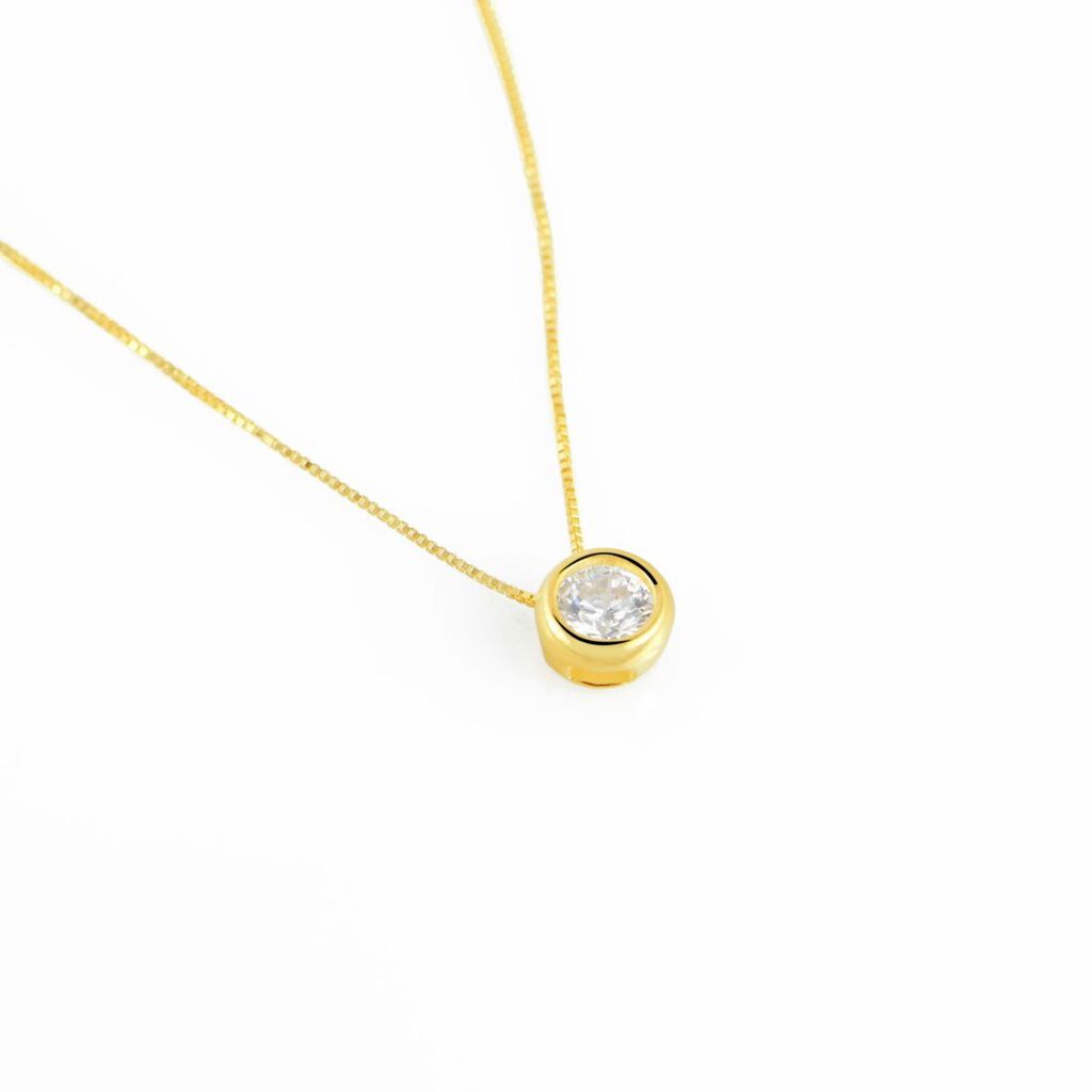 Collana Punto Luce Claire Oro Giallo Cubic Zirconia - Collane Punto Luce Donna | Stroili