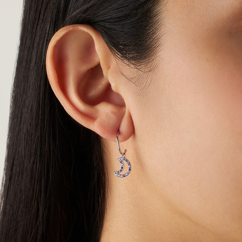 Orecchini A Cerchio Silver Rainbow Argento Rodiato Cubic Zirconia - Orecchini a Cerchio Donna | Stroili