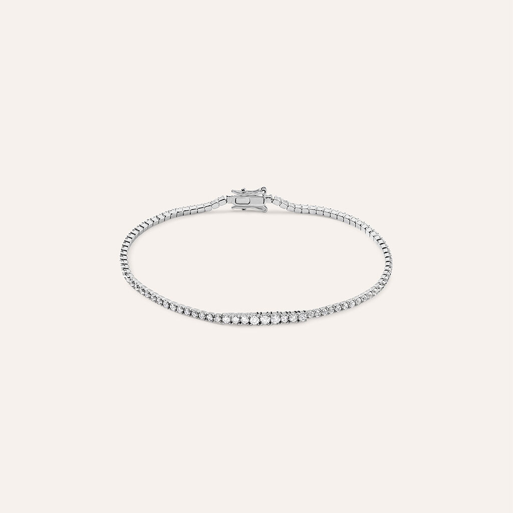 Bracciale Tennis Silver Elegance Argento Rodiato Cubic Zirconia