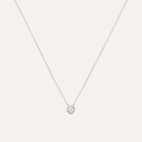Collana Punto Luce Firmamenti Oro Bianco Diamante - Collane Punto Luce Donna | Stroili