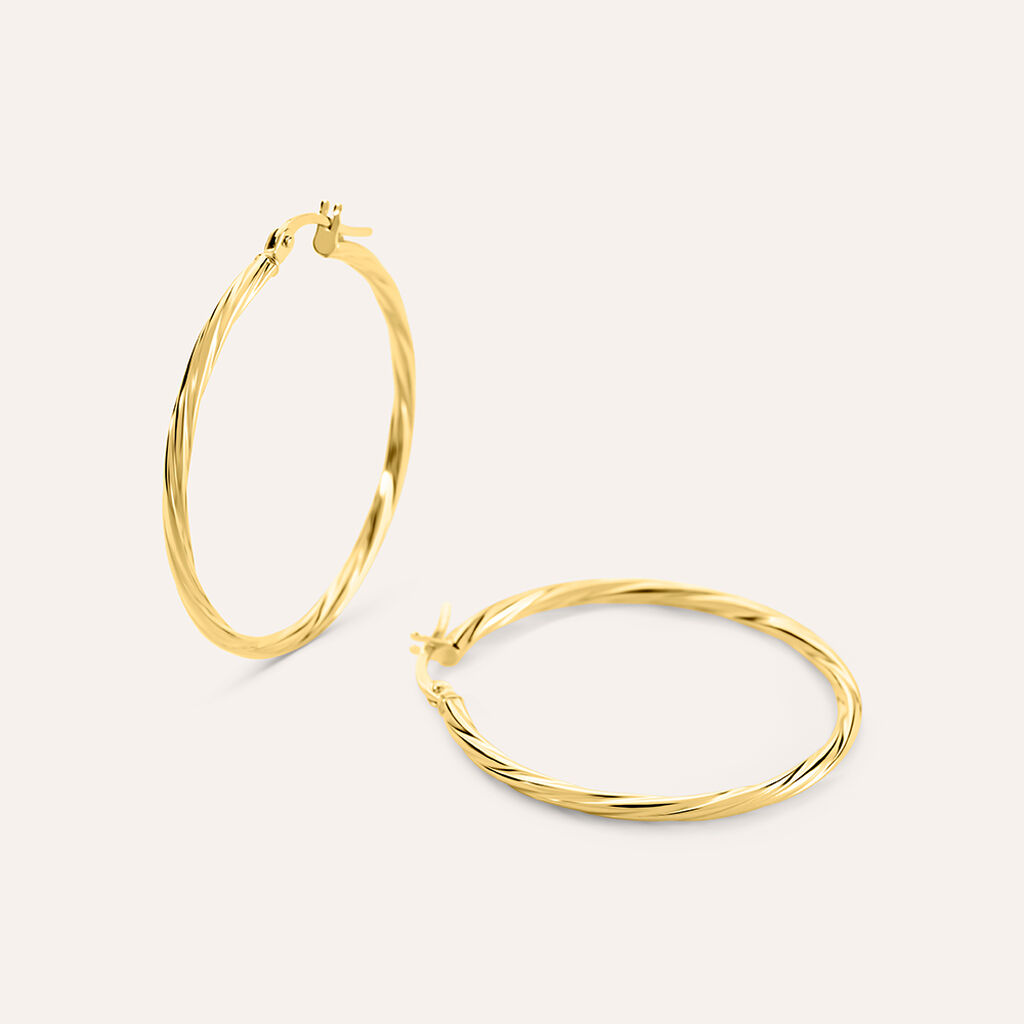 Orecchini A Cerchio Toujours Oro Giallo