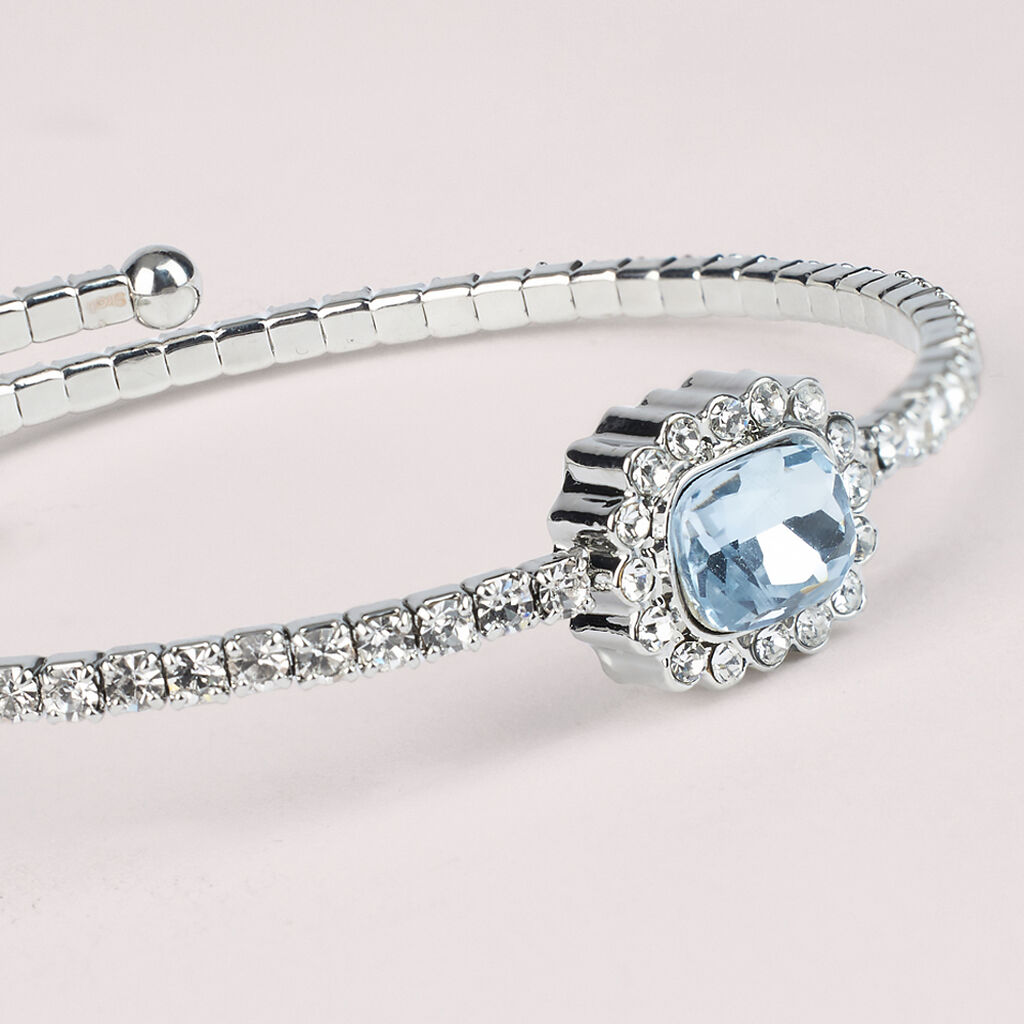 Bangle Romantic Shine Metallo Cristallo - Bracciali Rigidi Donna | Stroili