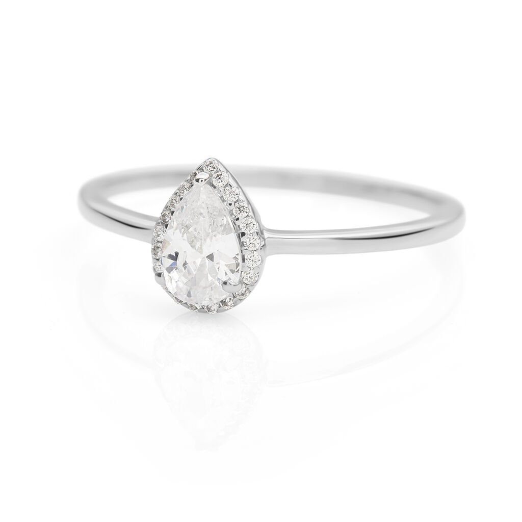 Anello Solitario Claire Oro Bianco Cubic Zirconia - Anelli con Pietre Donna | Stroili