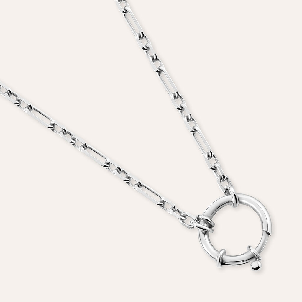 Collana Love Beats Argento Rodiato