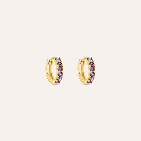 Orecchini A Cerchio Toujours Oro Giallo Cubic Zirconia - Orecchini a Cerchio Donna | Stroili