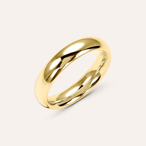 Fede Comoda Leggera 4.5 mm Oro Giallo - Anelli con Incisione Unisex | Stroili