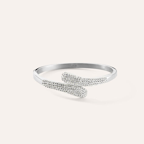 Bangle Lady Phantasya Acciaio Cristallo - Bracciali Rigidi Donna | Stroili