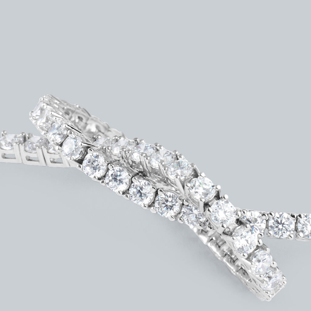 Bracciale Tennis Silver Elegance Argento Rodiato Cubic Zirconia - Bracciali Tennis Donna | Stroili