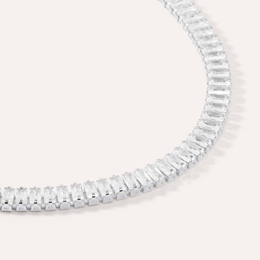 Bracciale Tennis Romantic Shine Metallo Cristallo - Bracciali Tennis Donna | Stroili