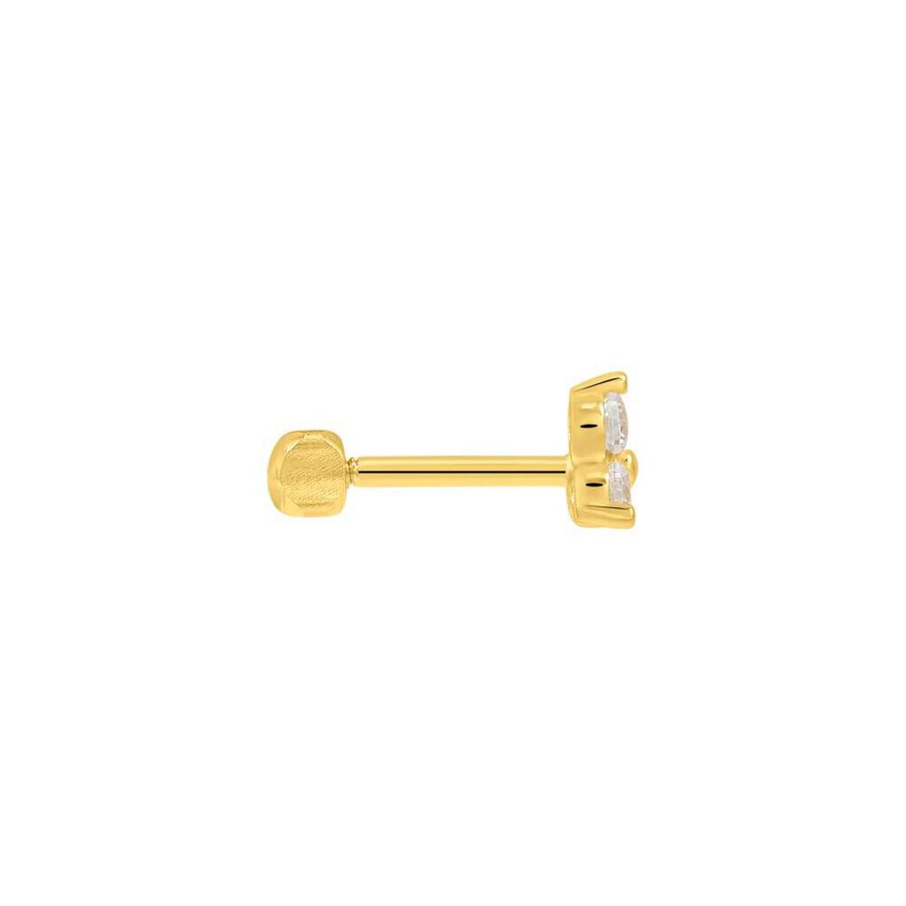 Piercing Orecchio Tragus Helix Conch Bon Ton Oro Giallo Cubic Zirconia - Piercing Orecchio Donna | Stroili