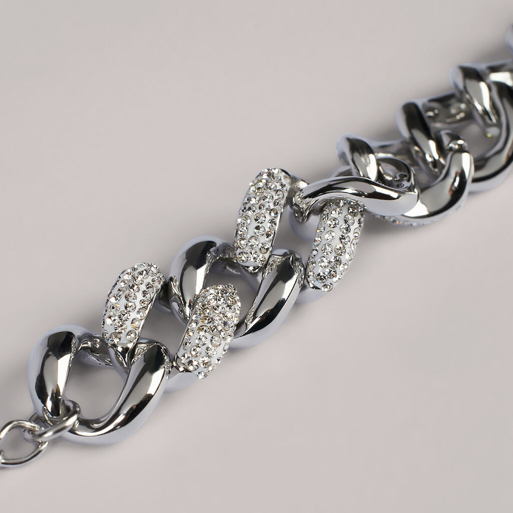 Bracciale Catena Aura Acciaio Cristallo