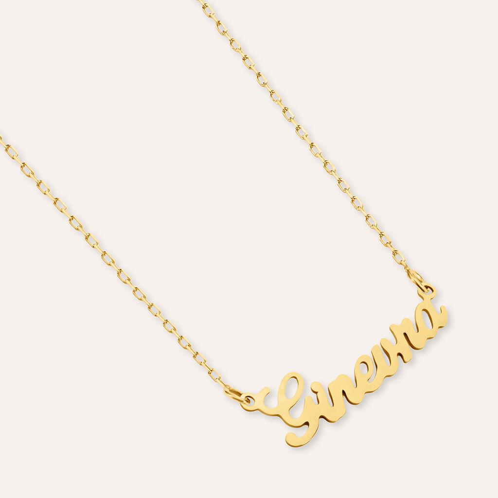 Collana Ginevra Gold Names Oro Giallo