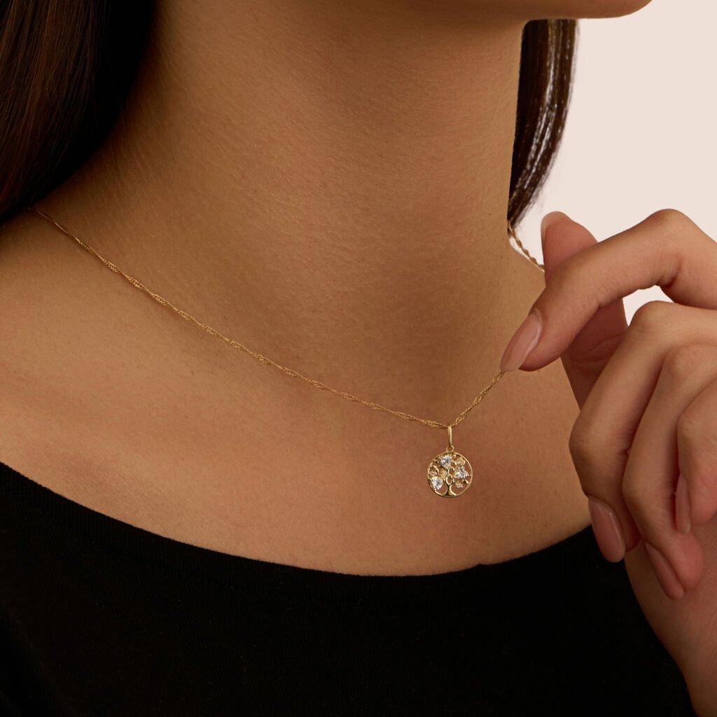 Pendente Poème Oro Giallo Cubic Zirconia - Ciondoli Donna | Stroili