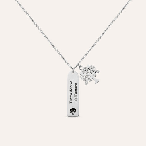 Collana Sunrise Acciaio Cristallo - Collane Donna | Stroili