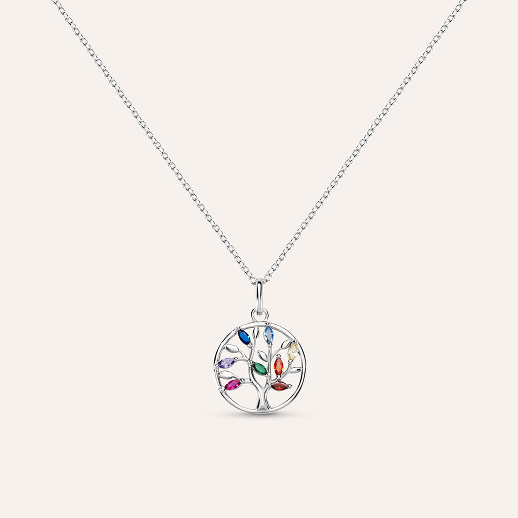 Collana Silver Moments Argento Rodiato Cubic Zirconia