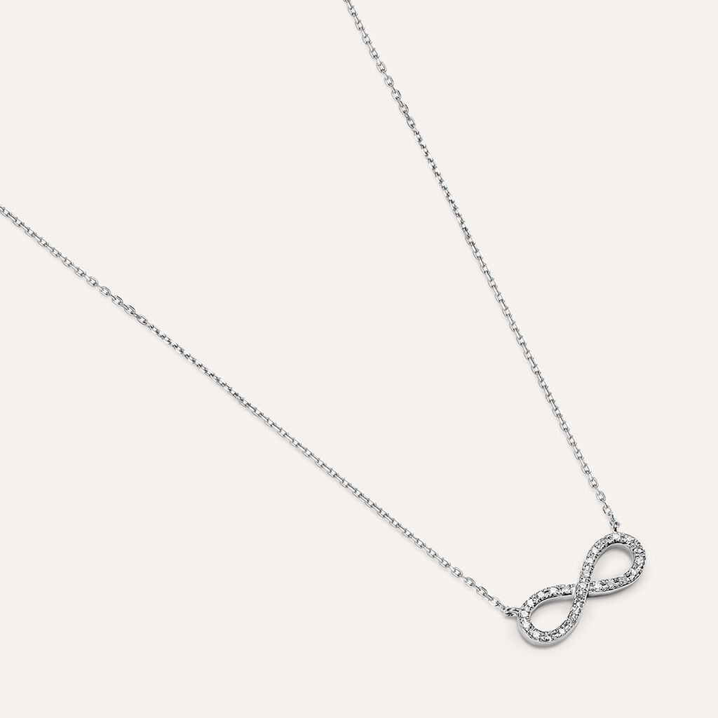 Collana Sophia Oro Bianco Diamante - Collane Donna | Stroili