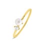 Anello Fantasia Gabrielle Oro Giallo Perla D'Acqua Dolce Cubic Zirconia