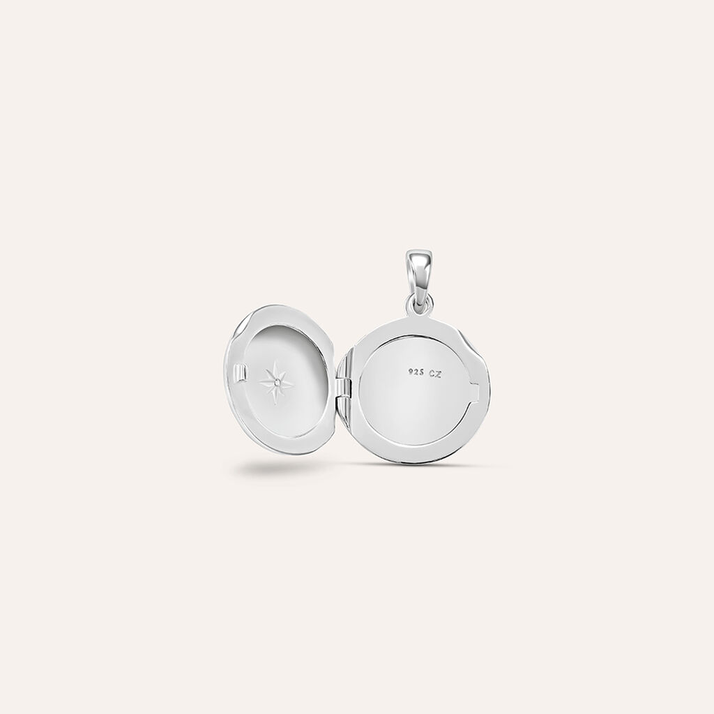 Pendente Portafoto Love Beats Argento Rodiato Cubic Zirconia - Ciondoli Donna | Stroili