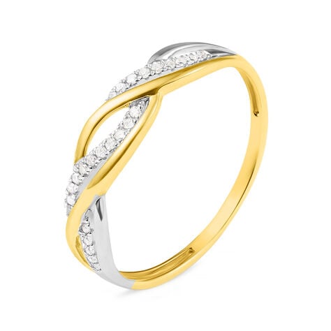 Anello Fascia Sophia Oro Bicolore Diamante - Anelli con Pietre Donna | Stroili