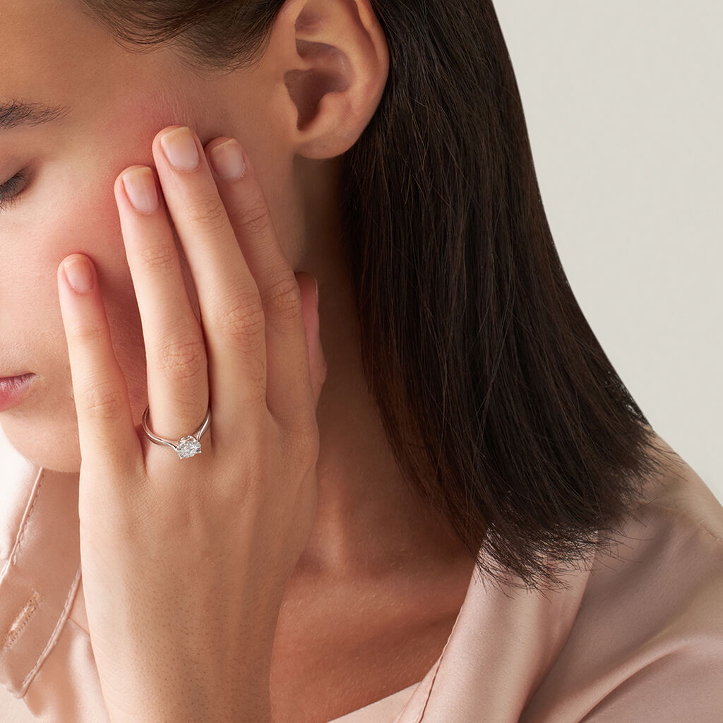 Anello Solitario Diamotion Oro Bianco Diamante - Anelli con Pietre Donna | Stroili
