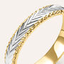 Fede Classica Diamantata 3.5 mm Oro Bicolore