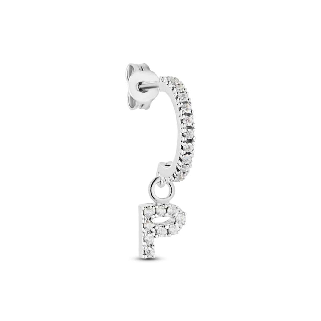 Mono Orecchino A Cerchio Silver Moments Argento Rodiato Cubic Zirconia - Mono Orecchino Donna | Stroili