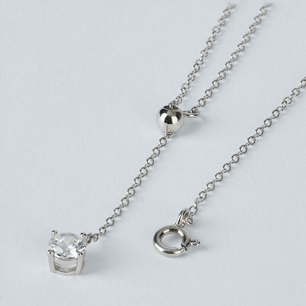 Collana Punto Luce Silver Elegance Argento Rodiato Cubic Zirconia - Collane Punto Luce Donna | Stroili