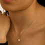 Collana Gabrielle Oro Bianco Perla D'Acqua Dolce